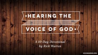 Hearing The Voice Of God Luke 8:13 New Century Version