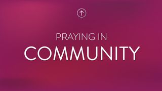 Praying In Community Acts 4:29-30 The Message