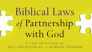Biblical Laws of Partnership with God Hebrews 12:12 New International Version