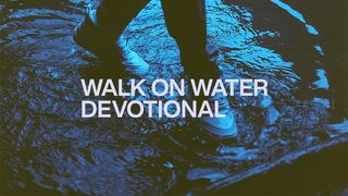 Walk on Water Matthew 14:31 New Living Translation