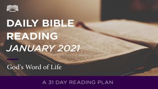 Daily Bible Reading–January 2021 God's Word of Life John 8:24 King James Version