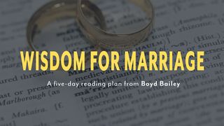 Wisdom for Marriage Matthew 19:5 New Living Translation