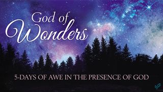 God of Wonders: 5 Days of Awe in the Presence of God Psalm 8:3-6 English Standard Version 2016