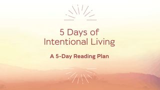 Finding Rest and Hope Through Intentional Living Genesis 22:2 New International Version