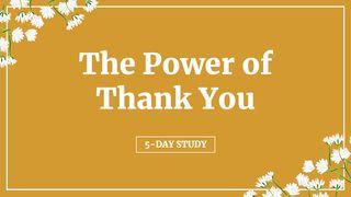 The Power of Thank You Isaiah 61:1-9 English Standard Version 2016