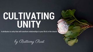 Cultivating Unity Colossians 4:5 New International Version