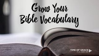 Grow Your Vocabulary: Devotions From Time Of Grace Hebrews 1:1-3 Amplified Bible