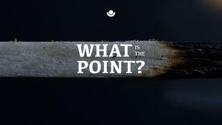 What's the Point? (A Study in Ecclesiastes: Part 1) Ecclesiastes 3:17 New Living Translation