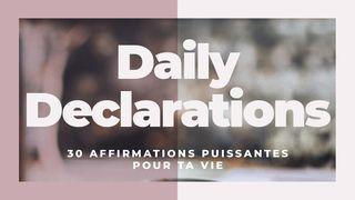 Daily Declarations - 30 affirmations puissantes pour ta vie  Luc 10:36-37 Bible en français courant