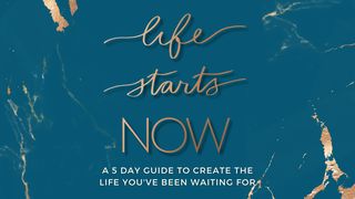 Life Starts Now  Matthew 25:13 Contemporary English Version