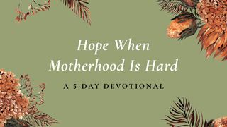 Hope When Motherhood Is Hard: A 5 Day Devotional  John 11:9-10 American Standard Version