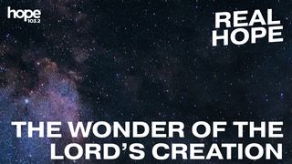 Real Hope: The Wonder of the Lord's Creation 1 John 1:5 New International Version