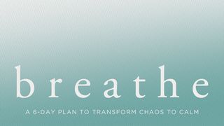 Breathe: A 6-Day Plan to Transform Chaos to Calm Matthew 11:26 King James Version