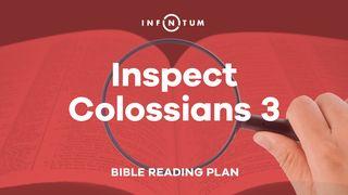 Infinitum: Inspect Colossians 3 Colossians 3:12 New Living Translation