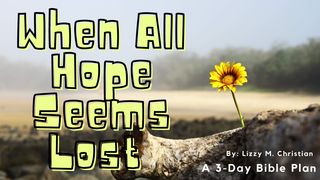 When All Hope Seems Lost Lamentations 3:22 New Living Translation