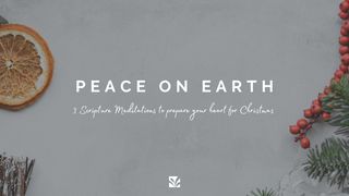 Peace on Earth: 3 Christmas Prayers & Mediations  Luke 2:10-11 New Century Version