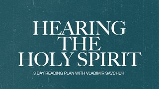 Hearing the Holy Spirit Matthew 4:1-11 The Message
