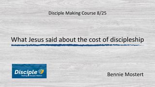 What Jesus Said About the Cost of Discipleship Luke 9:58 New International Version