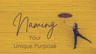 Naming Your Unique Purpose John 2:17 New International Version