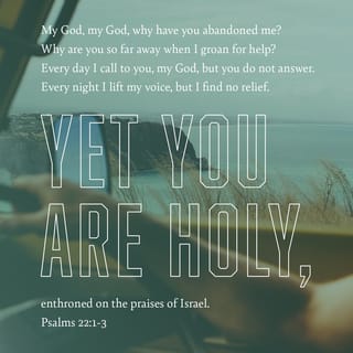 Psalms 22:3 - Yet I know that you are most holy.
You are God-Enthroned, the praise of Israel.