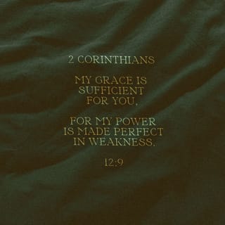 2 Corinthians 12:8-9 - I begged the Lord three times to take this problem away from me. But he said to me, “My grace is enough for you. When you are weak, my power is made perfect in you.” So I am very happy to brag about my weaknesses. Then Christ’s power can live in me.