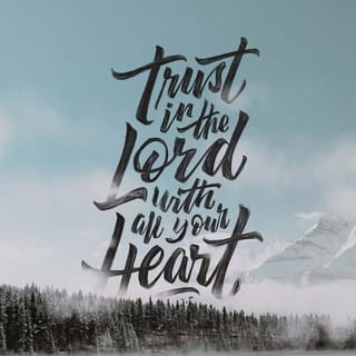Proverbs 3:5 - Trust in Jehovah with all thy heart,
And lean not upon thine own understanding