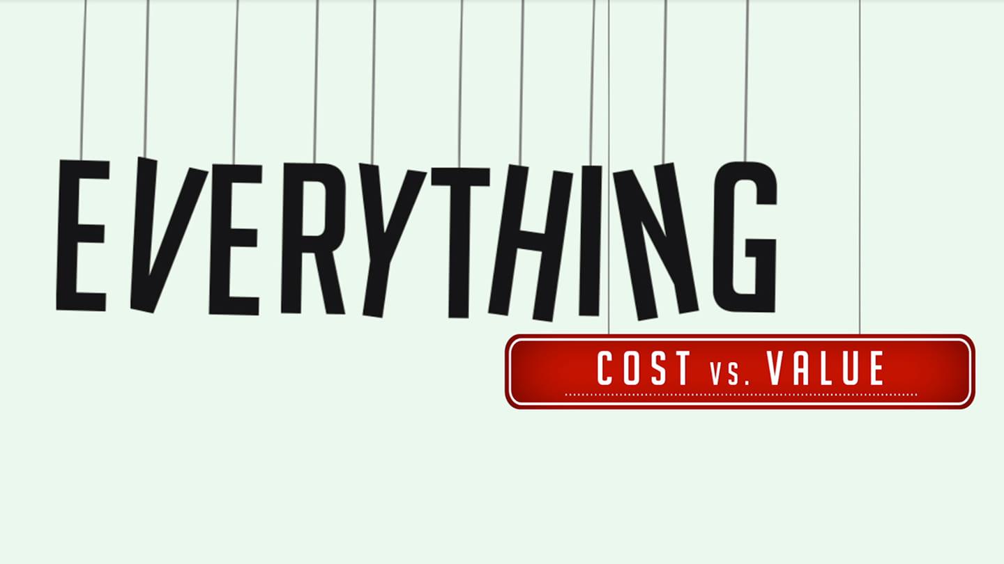 Everything: Cost vs. Value, Part 5