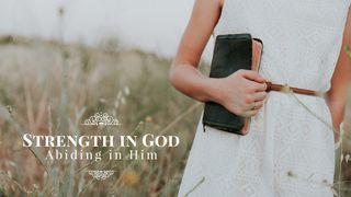 Strength In God - Abiding In Him Galatians 5:16-18 New International Version