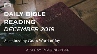 Daily Bible Reading — Sustained by God’s Word of Joy Matthew 24:29-51 New International Version