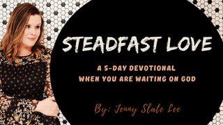 Steadfast Love Lamentations 3:26-27 New Living Translation