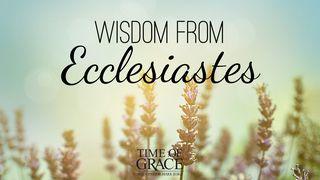 Wisdom From Ecclesiastes Ecclesiastes 2:10-11 New International Version