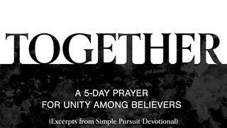Together: A 5-Day Prayer for Unity Among Believers Proverbios 27:17 Nueva Traducción Viviente