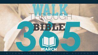 Walk Through The Bible 365 - March Johannes 7:2-5 Het Boek