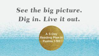 See the Big Picture. Dig In. Live It Out: A 5-Day Reading Plan in Psalms 1-50 Psalms 5:1-12 New International Version