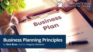 Business Planning Principles Proverbs 15:22-33 New International Version
