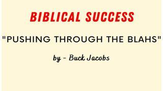 Biblical Success - Pushing Through the "Blahs"  1 John 1:6-8 New International Version