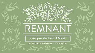 Remnant: A Study in Micah Micah 3:11 New International Version