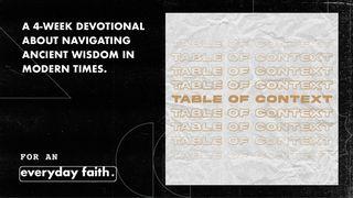 Table of Context Proverbs 15:28-31 New International Version