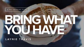 Bring What You Have John 6:1-15 New International Version