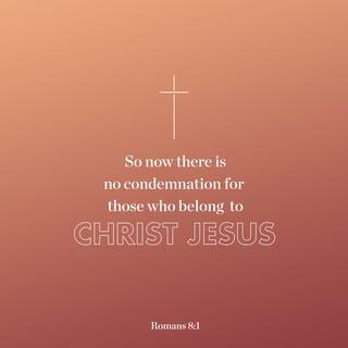 Romans 8:1-4 - So now there is no condemnation for those who belong to Christ Jesus. And because you belong to him, the power of the life-giving Spirit has freed you from the power of sin that leads to death. The law of Moses was unable to save us because of the weakness of our sinful nature. So God did what the law could not do. He sent his own Son in a body like the bodies we sinners have. And in that body God declared an end to sin’s control over us by giving his Son as a sacrifice for our sins. He did this so that the just requirement of the law would be fully satisfied for us, who no longer follow our sinful nature but instead follow the Spirit.