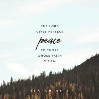 Isaiah 26:3 NCV