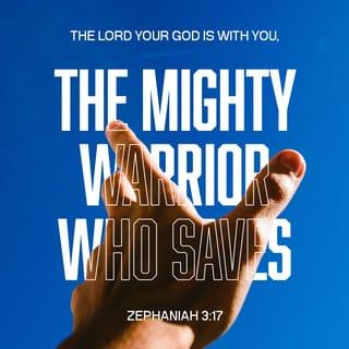 Zephaniah 3:17 - For the LORD your God is living among you.
He is a mighty savior.
He will take delight in you with gladness.
With his love, he will calm all your fears.
He will rejoice over you with joyful songs.”