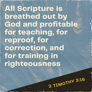 2 Timothy 3:16 NCV