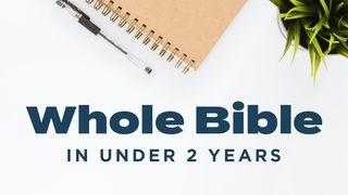 Toàn bộ Kinh Thánh trong vòng chưa đầy 2 Năm