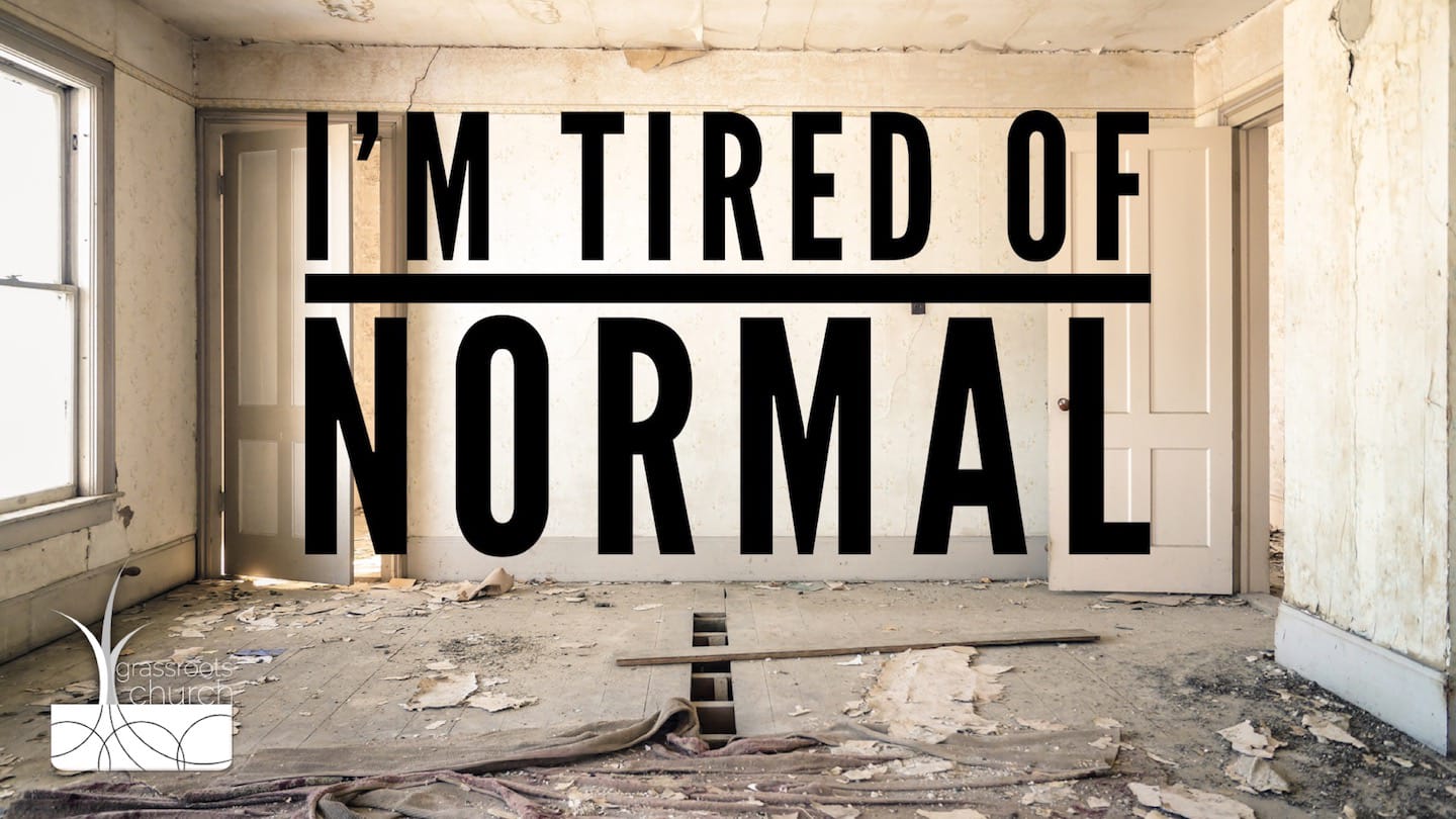 I'm Tired of Normal: Normal People Are Broke