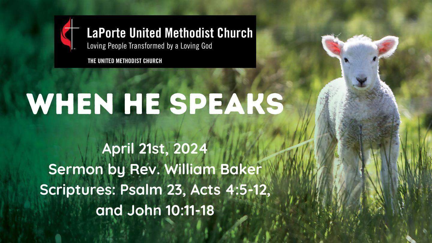 When He Speaks - Sunday Worship Service 04/21/2024