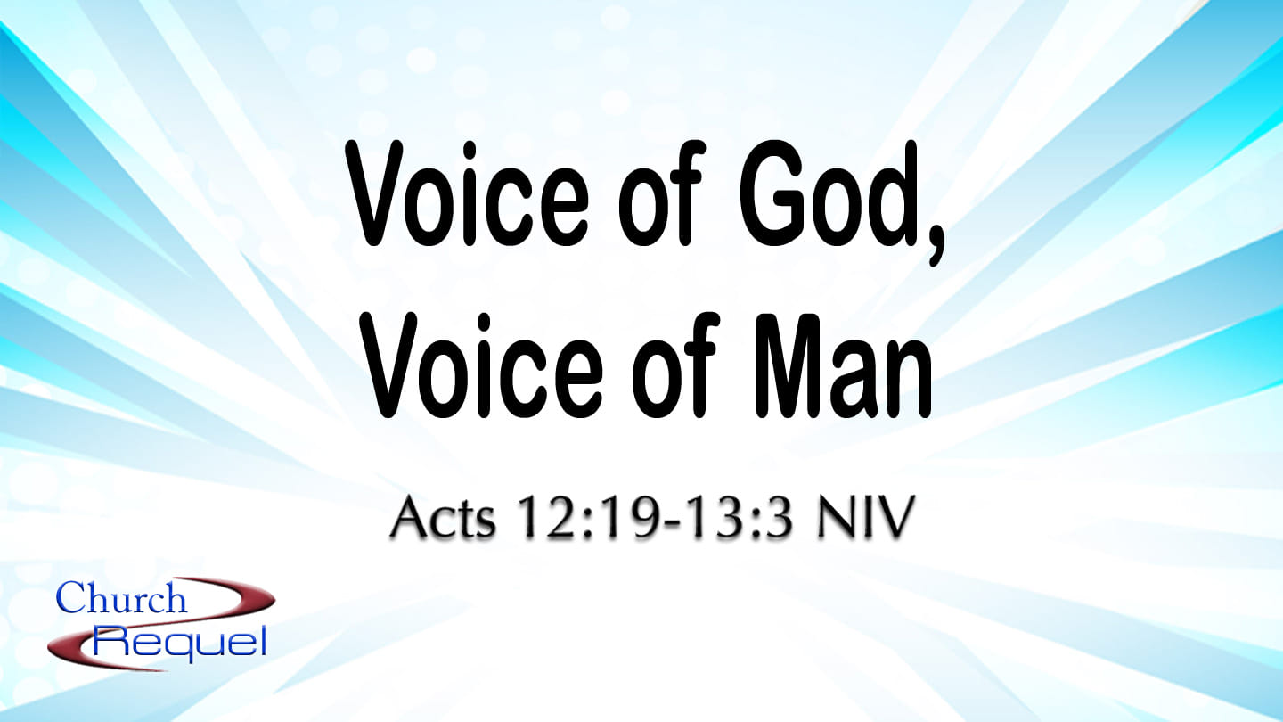 Voice of God, Voice of Man