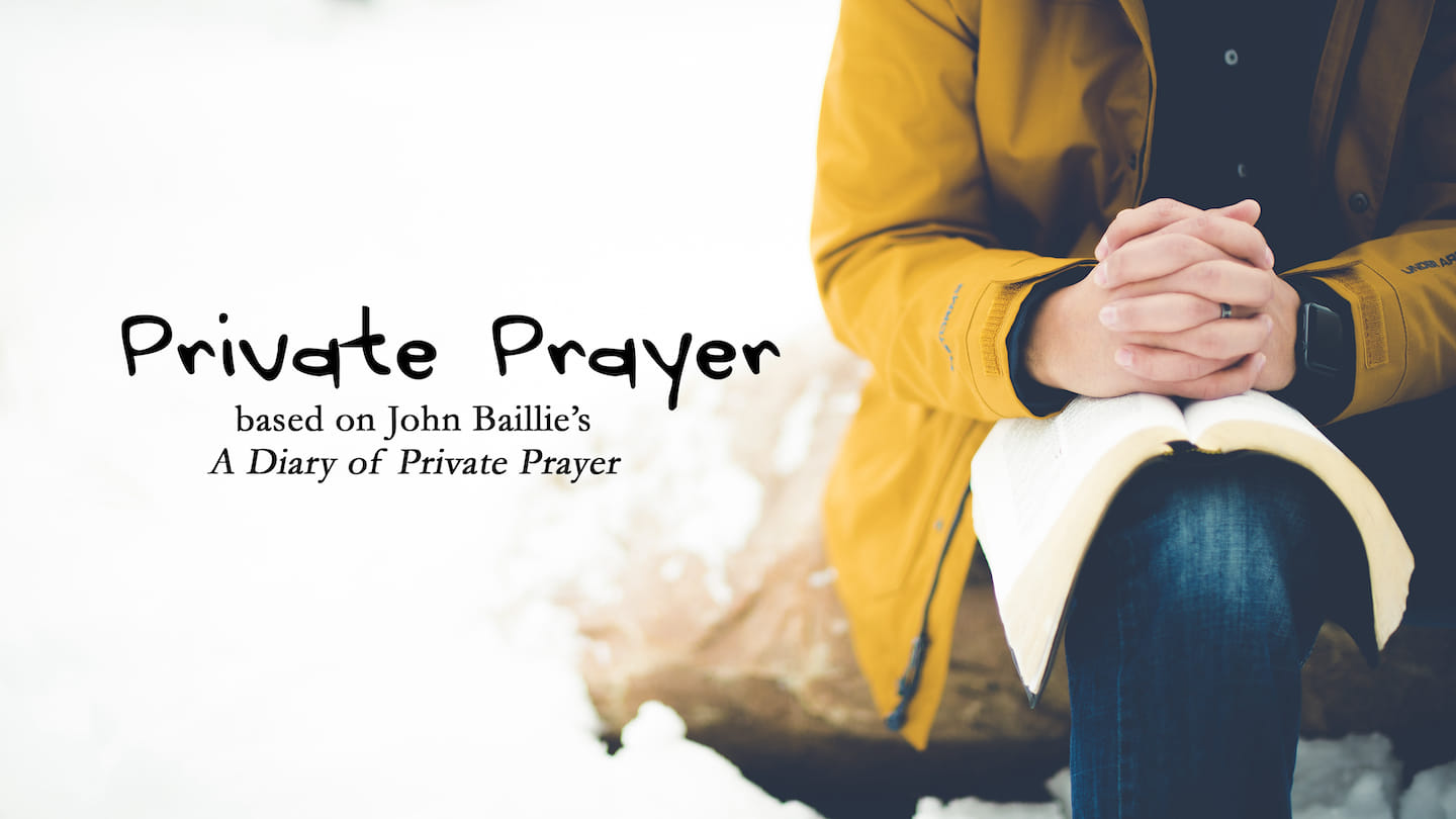 Private Prayer: Jesus’ Example
