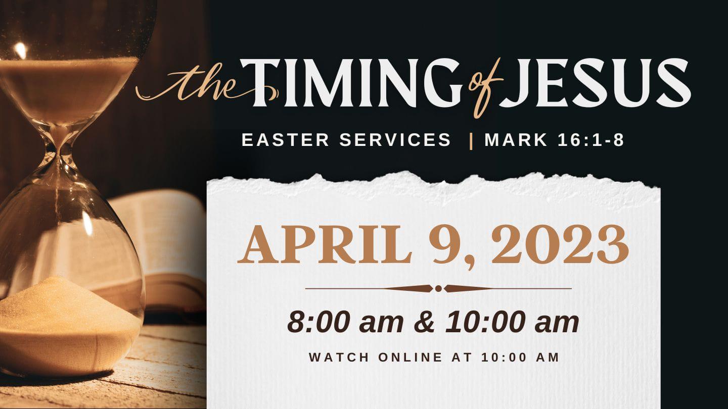 Easter: The Timing of Jesus - Mark 16:1-8