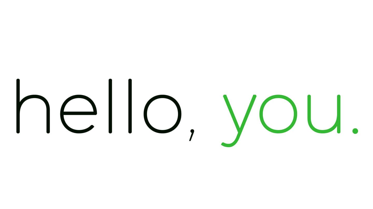 Hello You - The Genesis of You